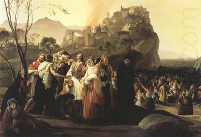 The Refugees of Parga (mk22), Francesco Hayez